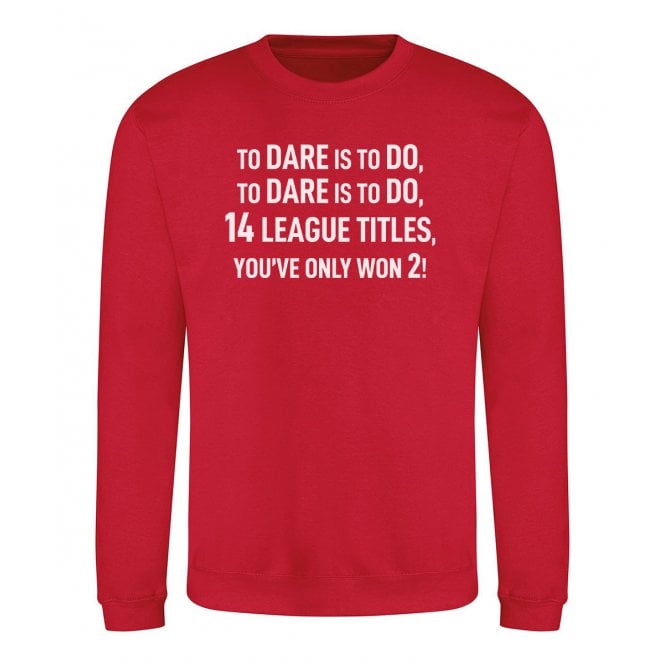14 League Titles... (Arsenal Influenced) Chant Kids Sweatshirt