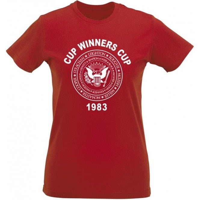 Aberdeen Cup Winners Cup 1983 Womens Slim Fit T-Shirt