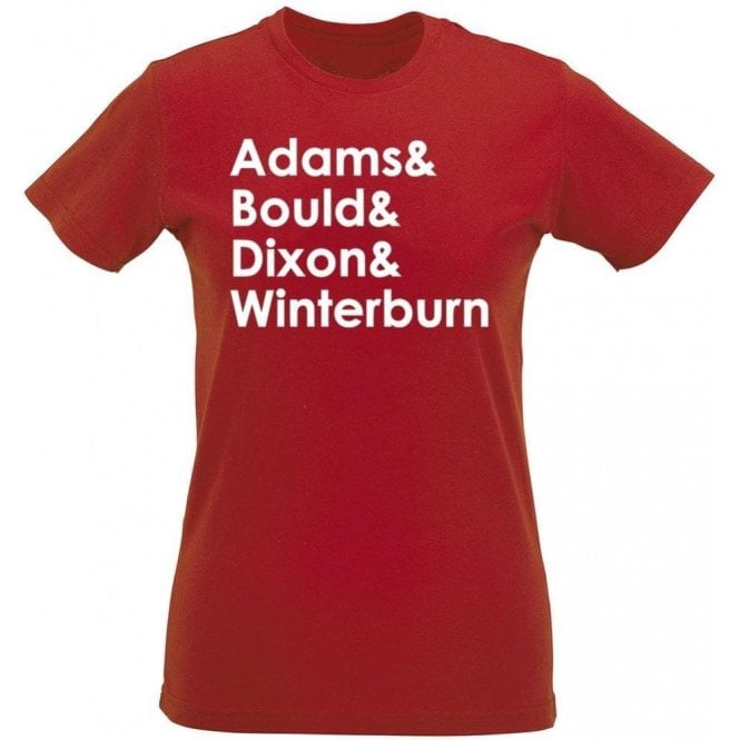 Adams & Bould & Dixon & Winterburn (Arsenal) Womens Slim Fit T-Shirt