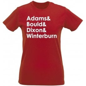 Adams & Bould & Dixon & Winterburn (Arsenal) Womens Slim Fit T-Shirt