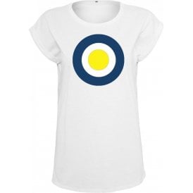 AFC Wimbledon Classic Mod Target Womens Extended Shoulder T-Shirt