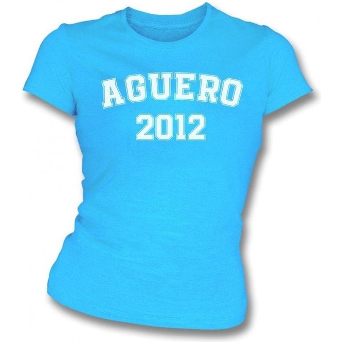 Aguero 2012 (Manchester City) Womens Slim Fit T-Shirt