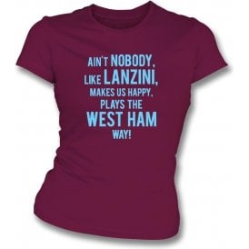 Ain't Nobody Like Lanzini Womens Slim Fit T-Shirt (West Ham)