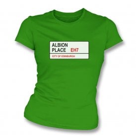 Albion Place EH7 (Hibernian) Womens Slim Fit T-Shirt