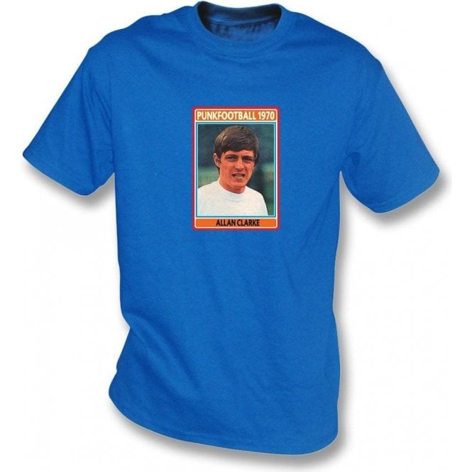 Allan Clarke 1970 (Leeds United) Royal Blue T-Shirt