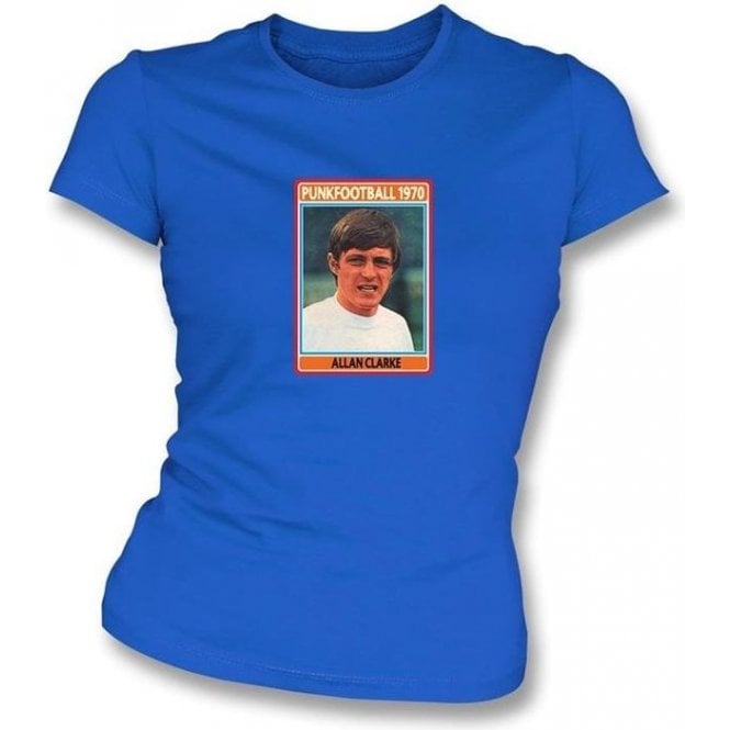Allan Clarke 1970 (Leeds United) Royal Blue Women's Slimfit T-Shirt