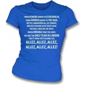 Allez Allez Allez (Chelsea) Womens Slim Fit T-Shirt
