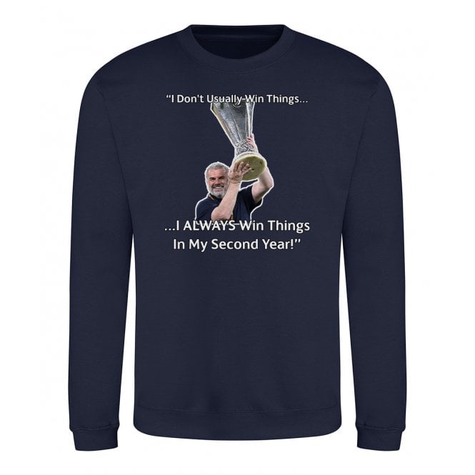 Ange Postecoglou Quote (Tottenham Hotspur - Europa League 2025 Influenced) Kids Sweatshirt