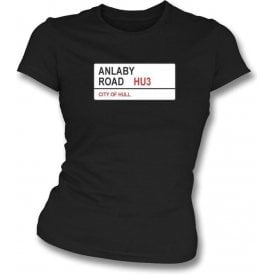 Anlaby Road HU3 Women's Slimfit T-Shirt (Hull City)