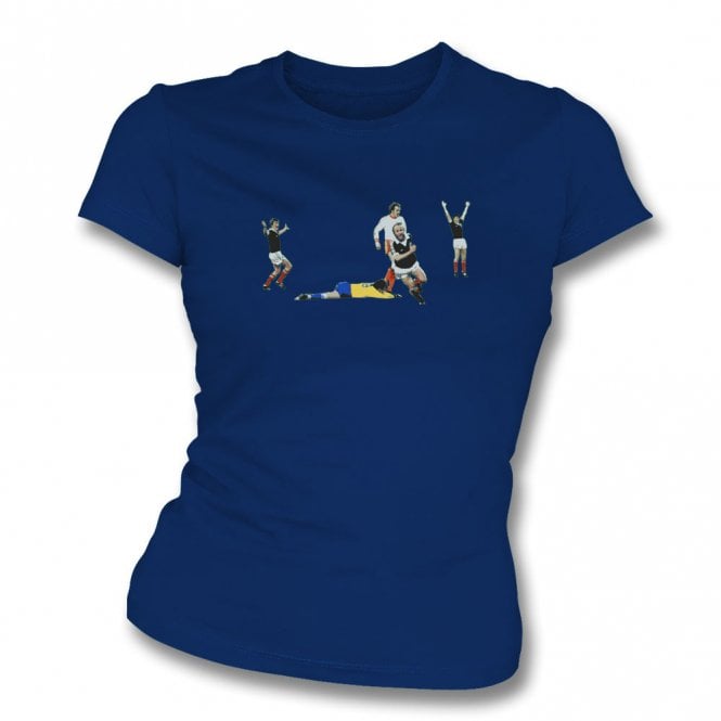 Archie Gemmill (Scotland Influenced) World Cup 1978 Art Print Womens Slim Fit T-Shirt