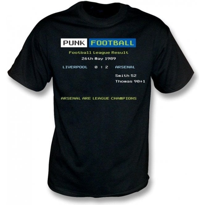 Arsenal 1989 Ceefax T-Shirt