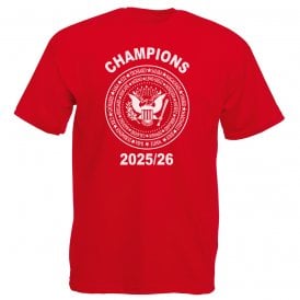 Arsenal Champions 2025/26 (Ramones Style) Organic T-Shirt
