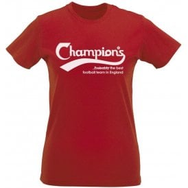 Arsenal Champions - Best Team In England Organic Womens Slim Fit T-Shirt