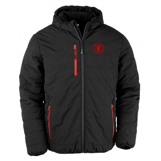 Arsenal Influenced Keep The Faith Embroidered Stadium Recycled Winter Jacket