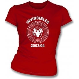 Arsenal Invincibles 2003/04 (Ramones Style) Womens Slim Fit T-Shirt