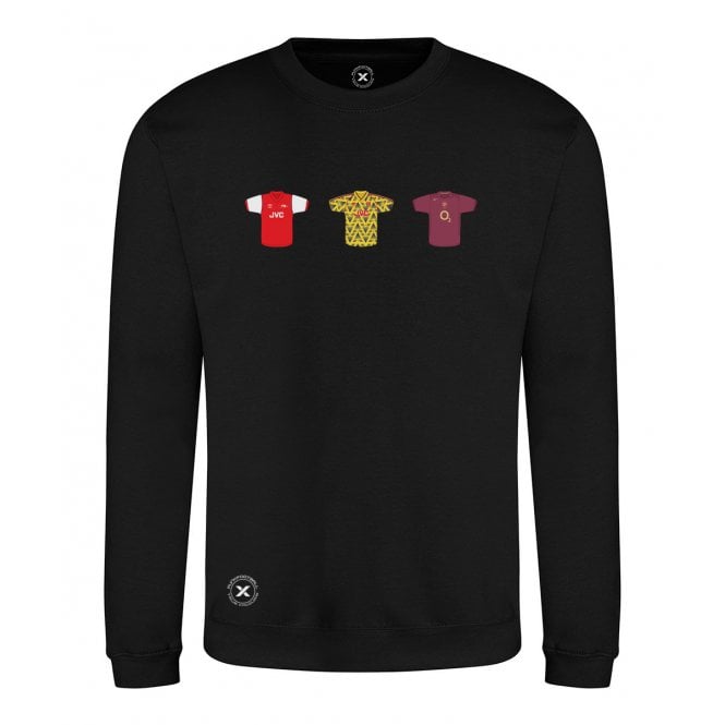 Arsenal Retro Football Kits (True Colours Collab) Organic Sweatshirt