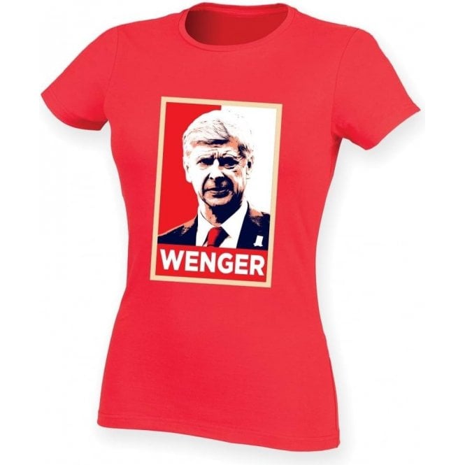 Arsene Wenger - Hope Poster (Arsenal) Womens Slim Fit T-Shirt
