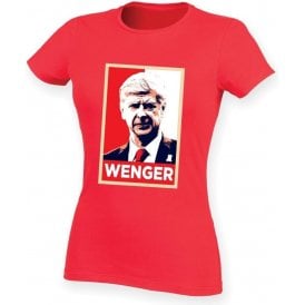 Arsene Wenger - Hope Poster (Arsenal) Womens Slim Fit T-Shirt