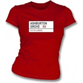 Ashburton Grove N5 Women's Slimfit T-shirt (Arsenal)