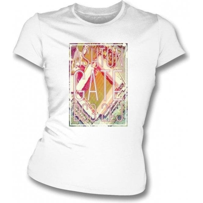 Ashton Gate BS3 2EJ (Bristol City) Womens Slimfit T-Shirt