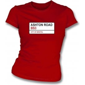 Ashton Road BS3 Women's Slimfit T-Shirt (Bristol City)