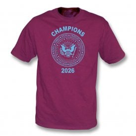 Aston Villa Europa League Champions 2026 (Ramones Style) Kids T-Shirt