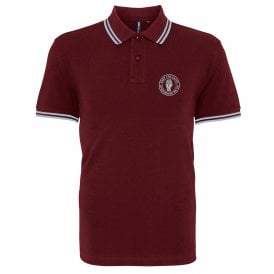 Aston Villa Influenced Keep The Faith Embroidered Terrace Polo Shirt