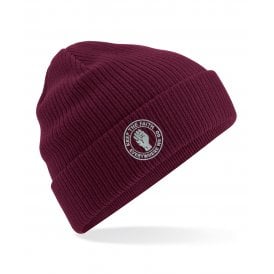 Aston Villa Influenced Keep The Faith Logo Embroidered Terrace Organic Cotton Beanie