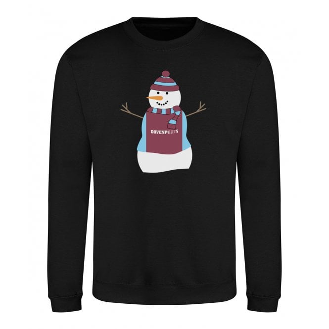 Aston Villa Influenced Snowman Christmas Jumper
