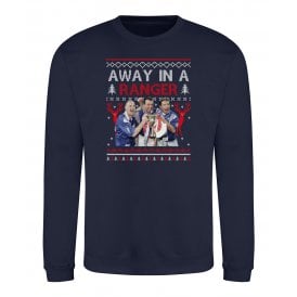 Away In A Ranger (Rangers Influenced) Kids Christmas Jumper