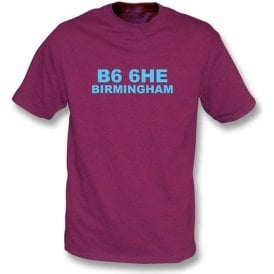 B6 6HE Birmingham T-Shirt (Aston Villa)