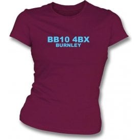 BB10 4BX Burnley Women's Slimfit T-Shirt (Burnley)