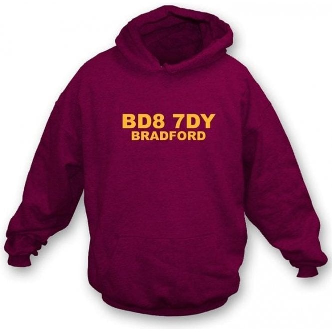 BD8 7DY Bradford Hooded Sweatshirt (Bradford City)