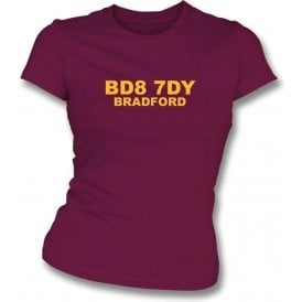 BD8 7DY Bradford Women's Slimfit T-Shirt (Bradford City)