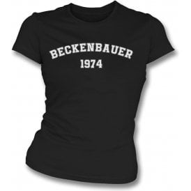Beckenbauer 1974 (Germany) Womens Slim Fit T-Shirt