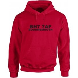 BH7 7AF Bournemouth Hooded Sweatshirt (Bournemouth)