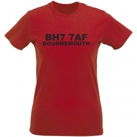 BH7 7AF Bournemouth Women's Slimfit T-Shirt (Bournemouth)