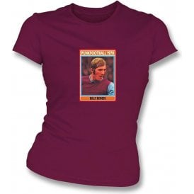 Billy Bonds 1970 (West Ham) Womens Slim Fit T-Shirt