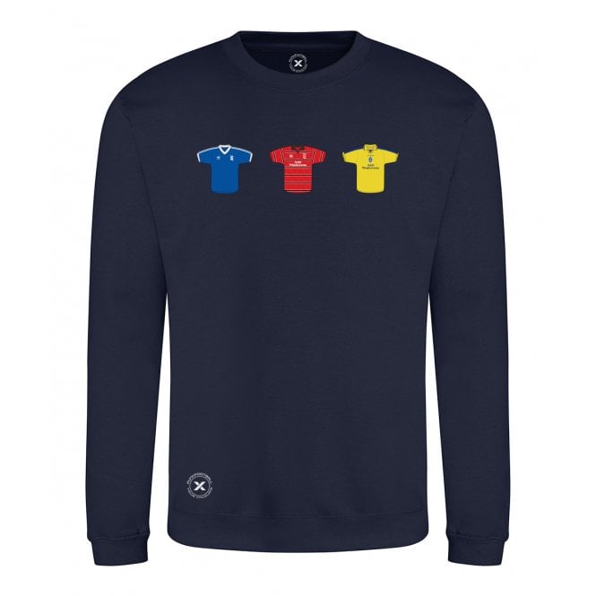 Birmingham City Retro Football Kits (True Colours Collab) Organic Sweatshirt