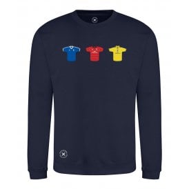 Birmingham City Retro Football Kits (True Colours Collab) Organic Sweatshirt