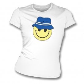 Blackburn Rovers Bucket Hat Smiley Womens Slim Fit T-Shirt