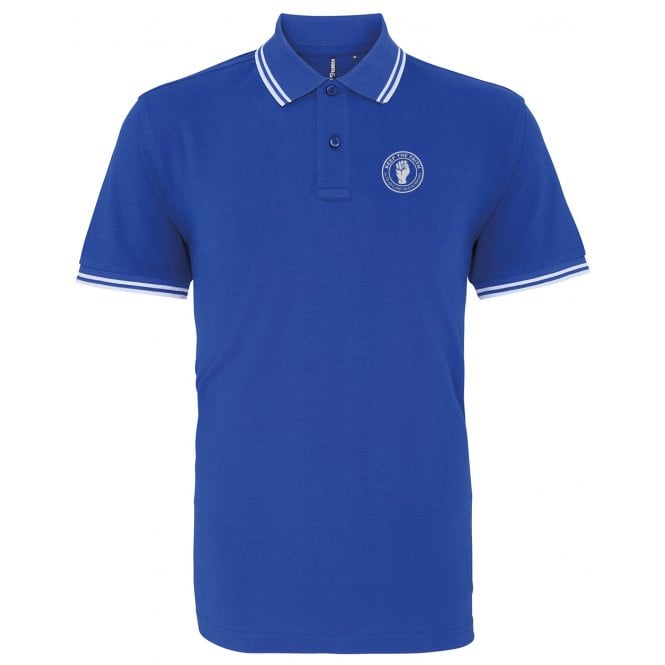 Blackburn Rovers Influenced Keep The Faith Embroidered Terrace Polo Shirt