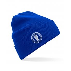 Blackburn Rovers Influenced Keep The Faith Logo Embroidered Terrace Organic Cotton Beanie