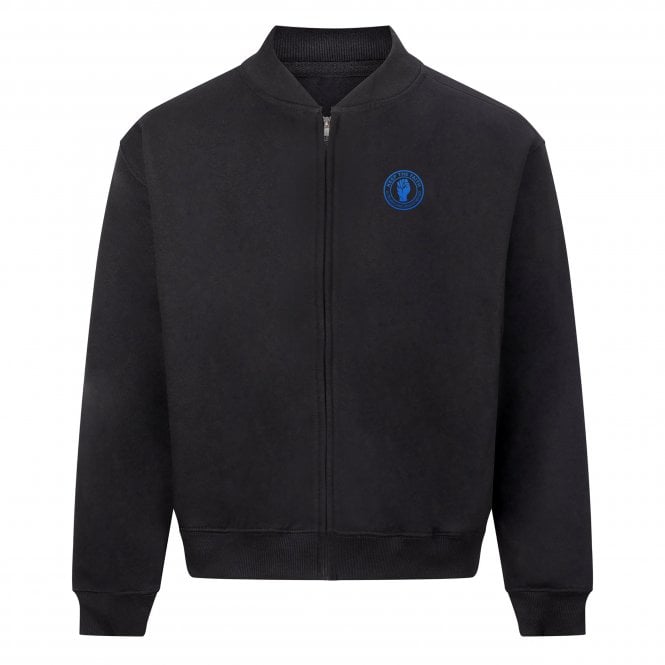 Blackburn Rovers Keep The Faith Heavyweight Embroidered Bomber Sweatshirt
