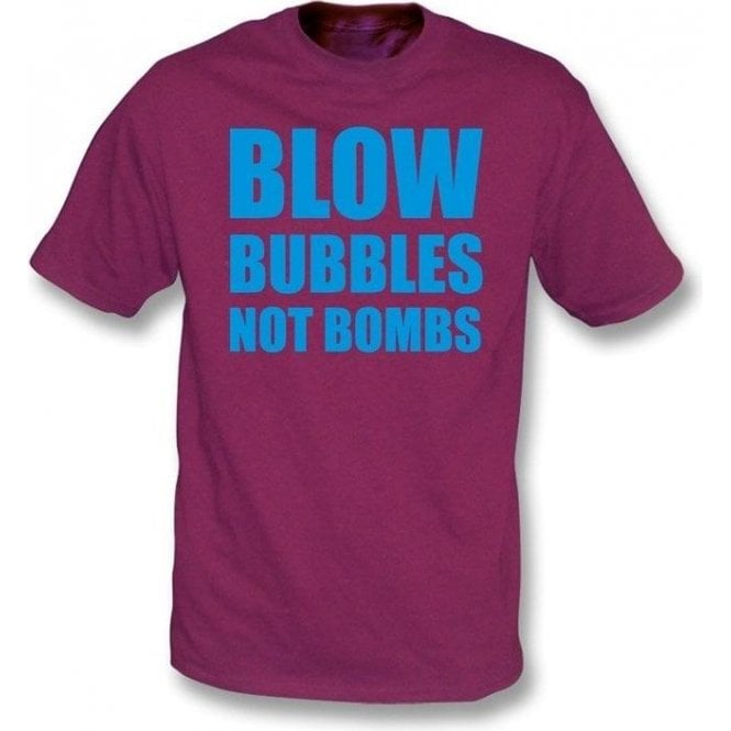 Blow Bubbles not Bombs t-shirt