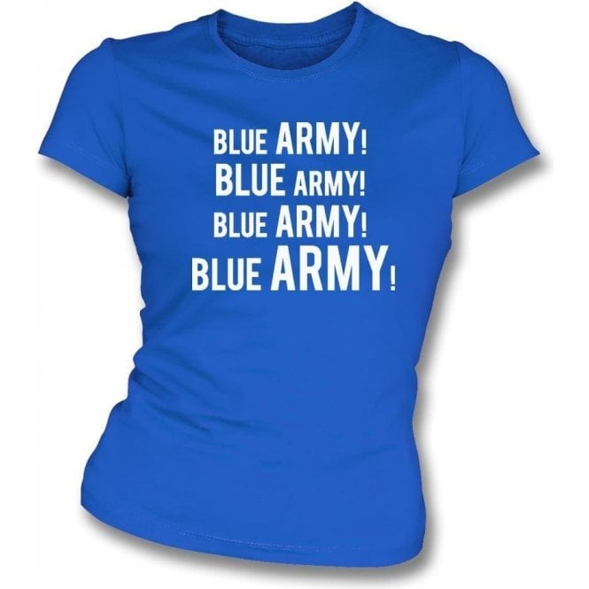 Blue Army! Womens Slim Fit T-Shirt (Ipswich Town)