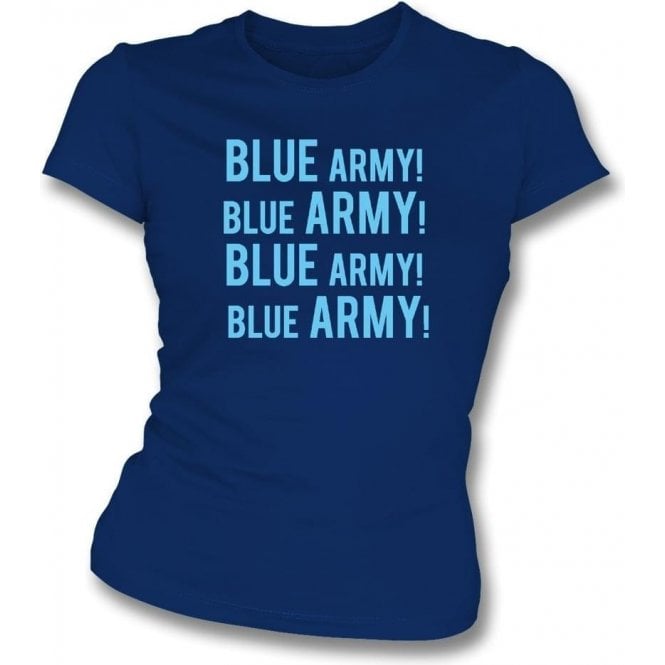 Blue Army! (Wycombe Wanderers) Womens Slim Fit T-Shirt