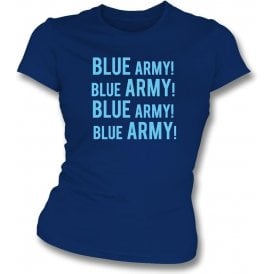 Blue Army! (Wycombe Wanderers) Womens Slim Fit T-Shirt