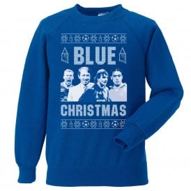 Blue Christmas (Everton Influenced) Kids Christmas Jumper