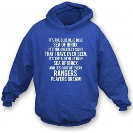 Blue Sea Of Ibrox (Rangers) Hooded Sweatshirt